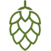 Beer hop icon for local and draft beer menu