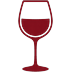Wine glass icon for wine selection menu