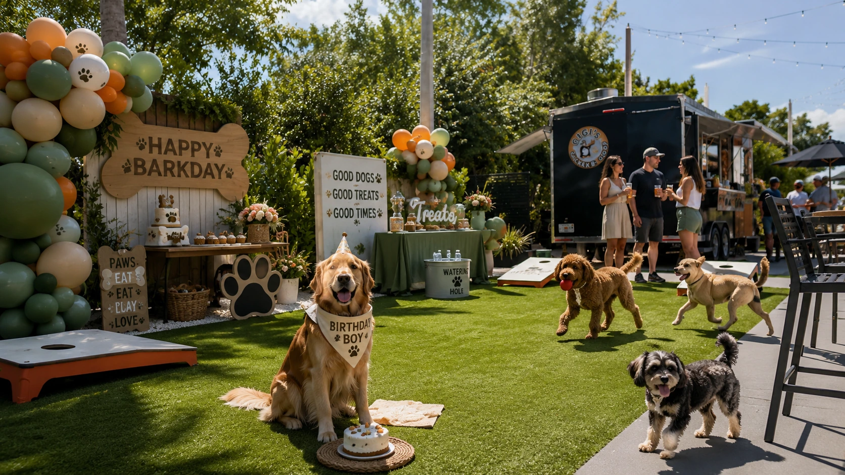 Pet-friendly barkday party for dogs at Celebration Park Naples