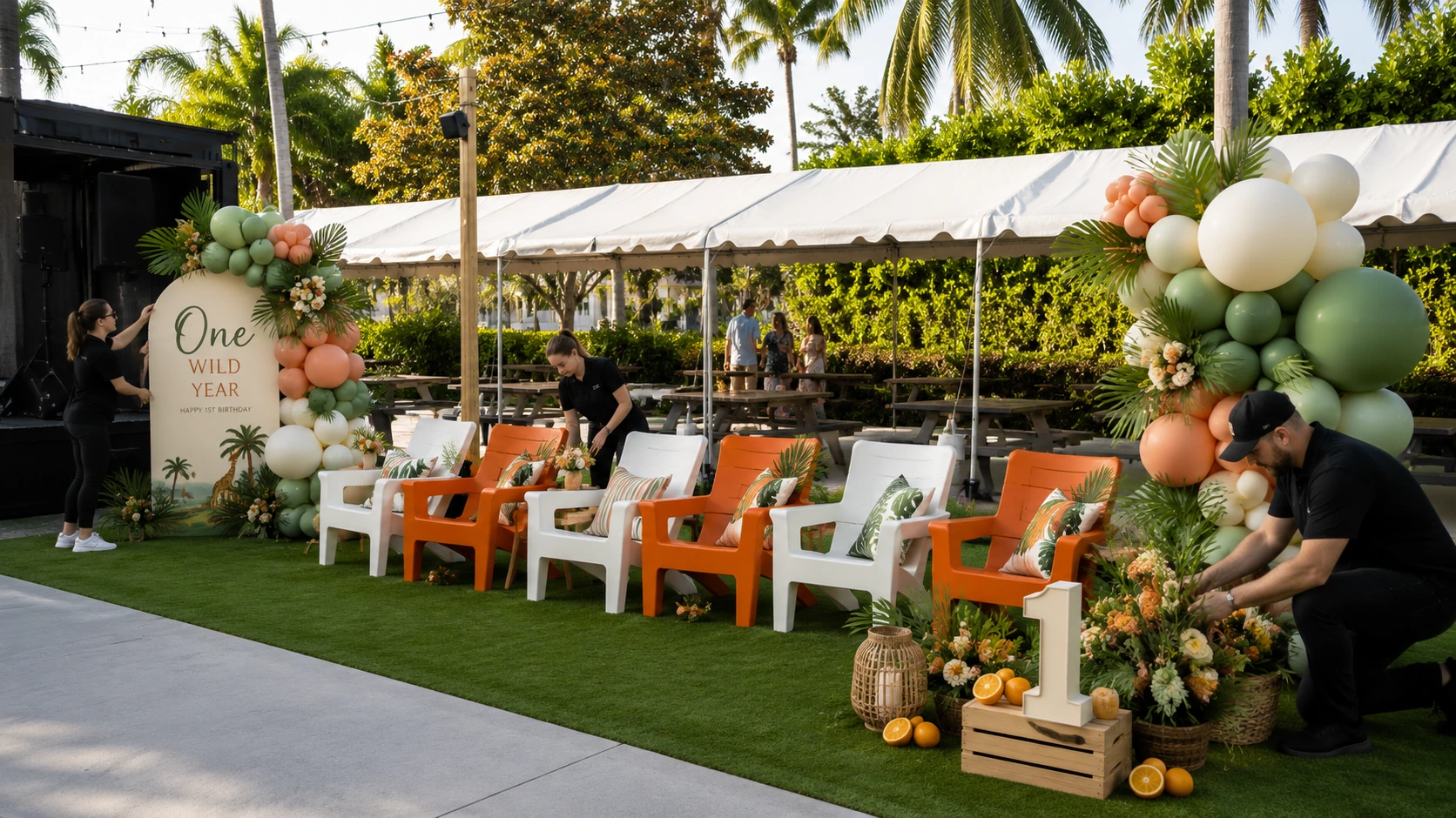 Happy first birthday celebration at Celebration Park Naples