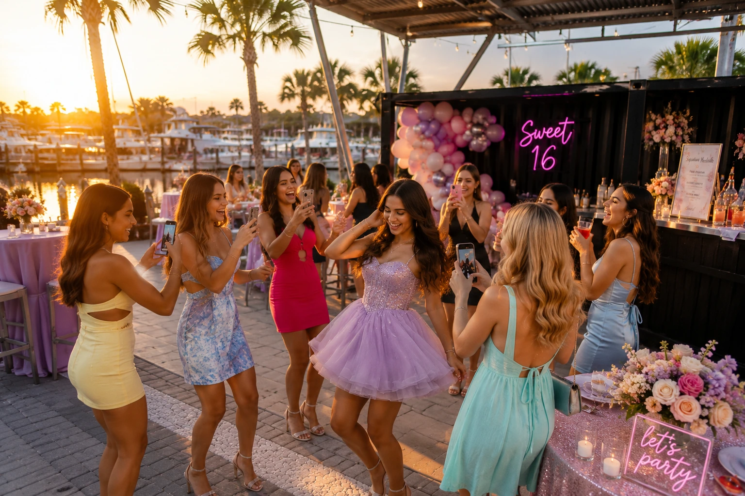 Sweet 16 birthday celebration at Celebration Park Naples