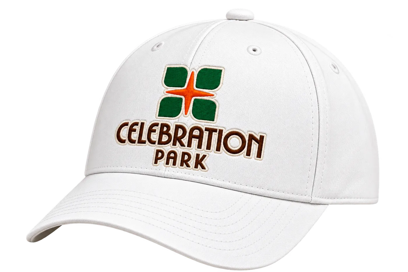 Celebration Park embroidered hat — free for the first 100 Block Party guests