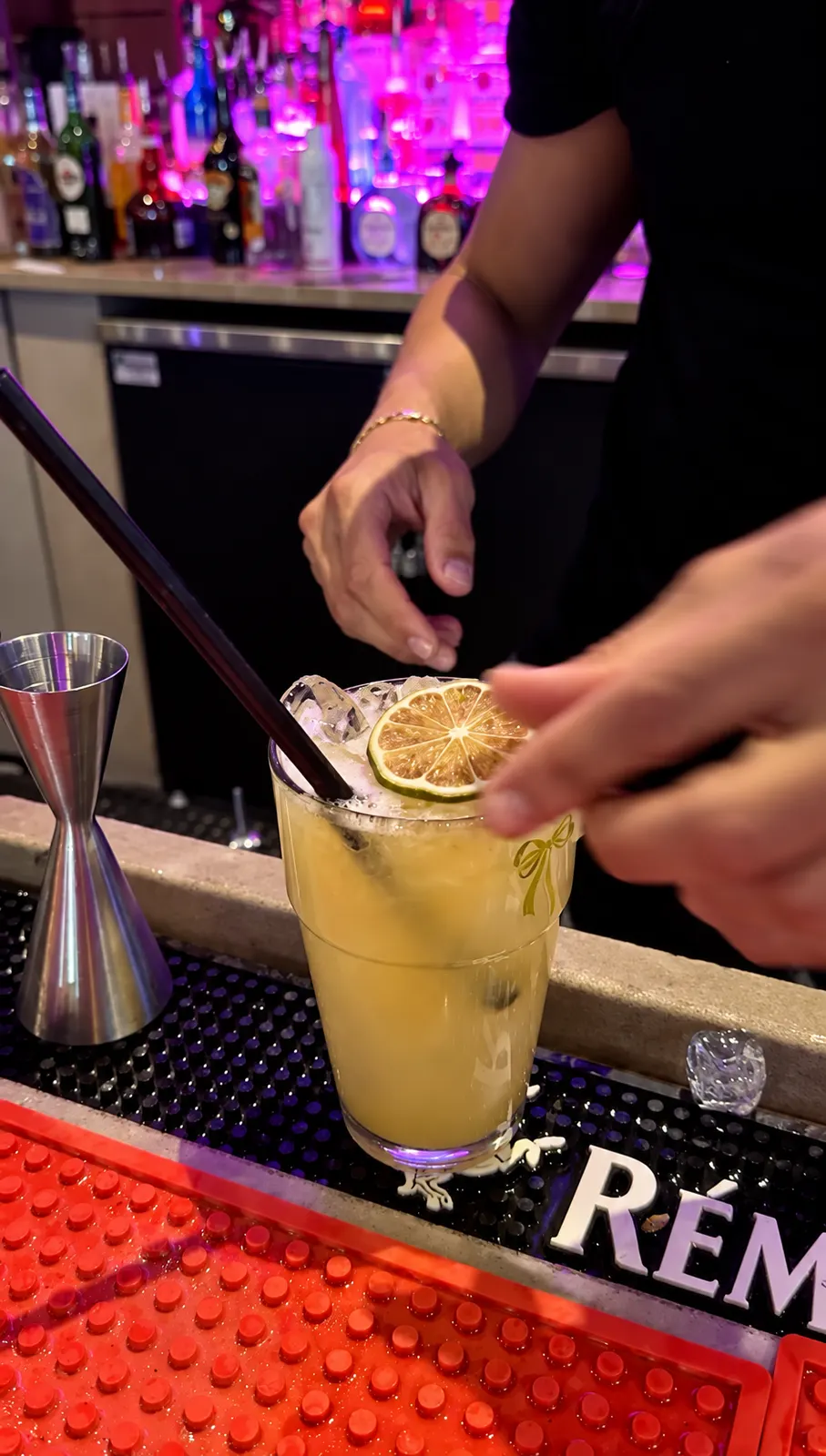 Craft cocktail service at Celebration Park Naples bar