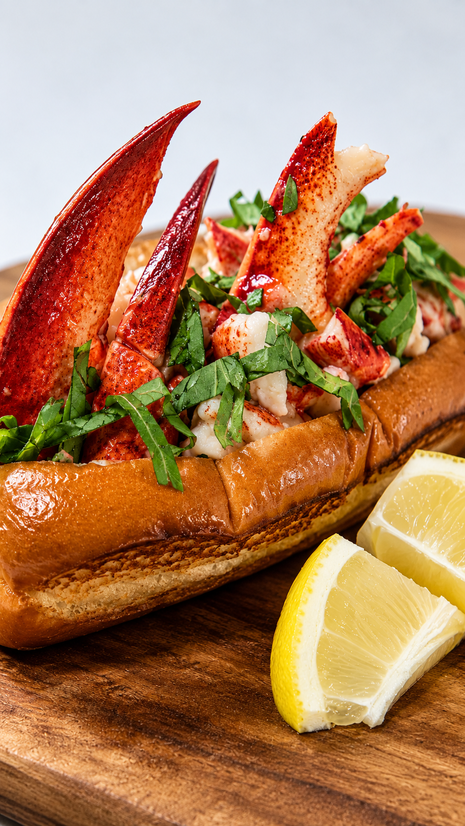 Lobster roll from a food truck at Celebration Park Naples