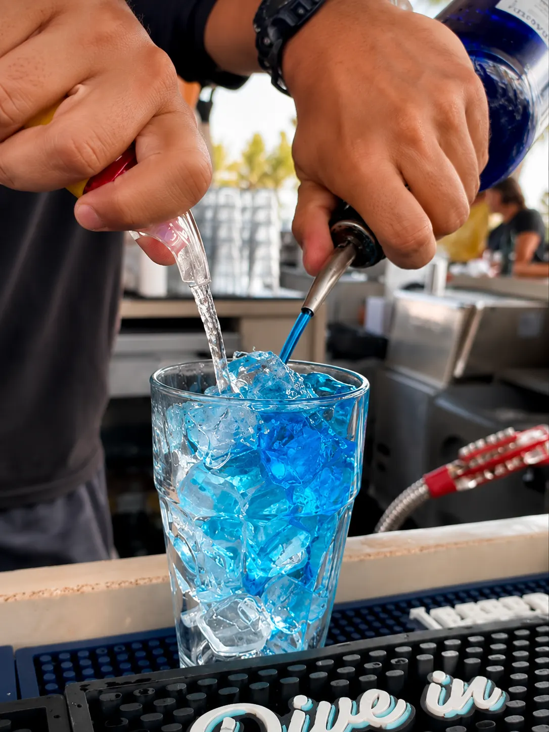 Refreshing drinks at Celebration Park Naples waterfront