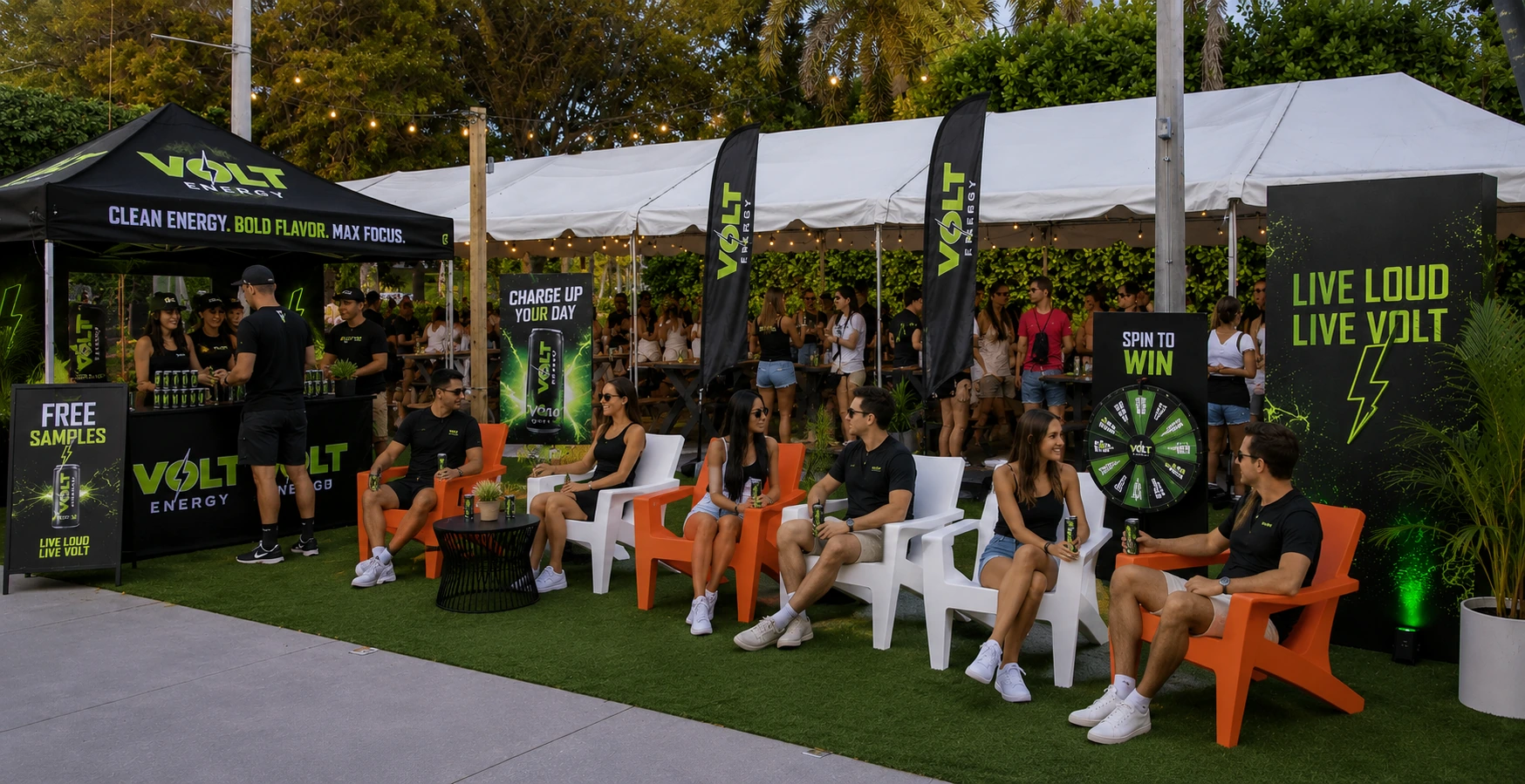 Marketing activation event at Celebration Park Naples