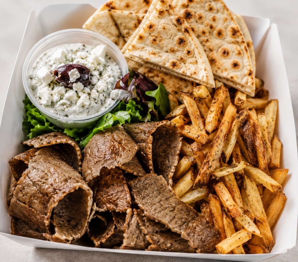 Lamb/Beef Gyro Box from Authentic Greek