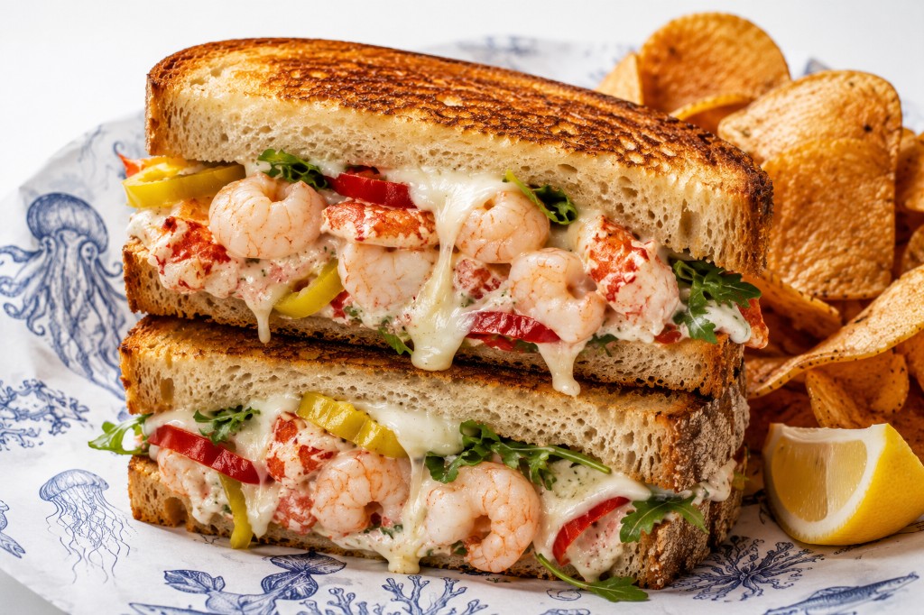 Lobster and Shrimp Melt from OCN Seafood Co.