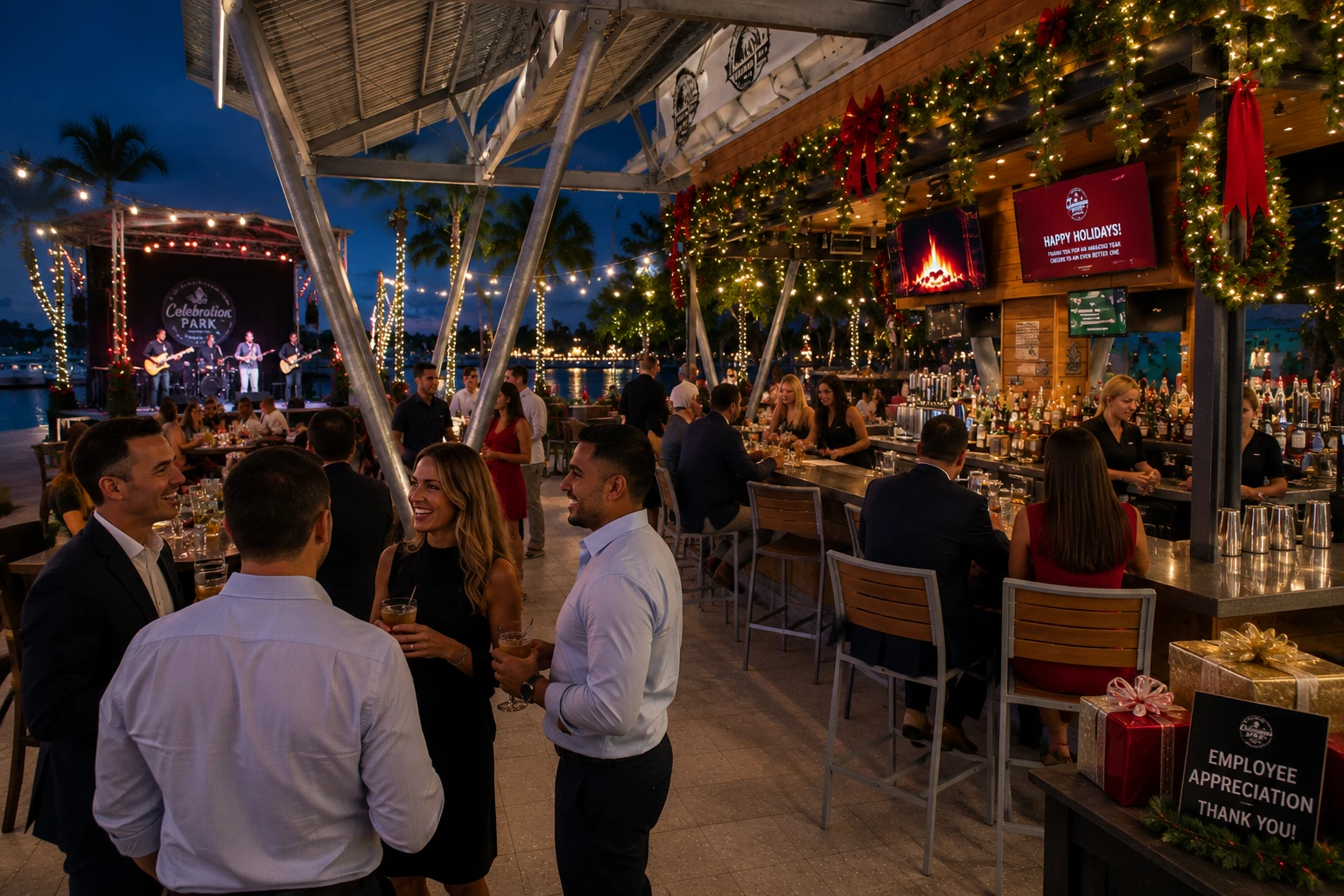 Christmas party at Celebration Park Naples