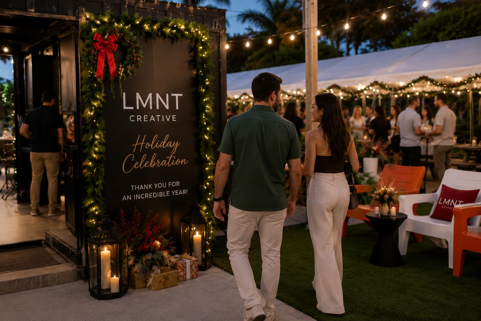 Corporate Christmas celebration at Celebration Park Naples