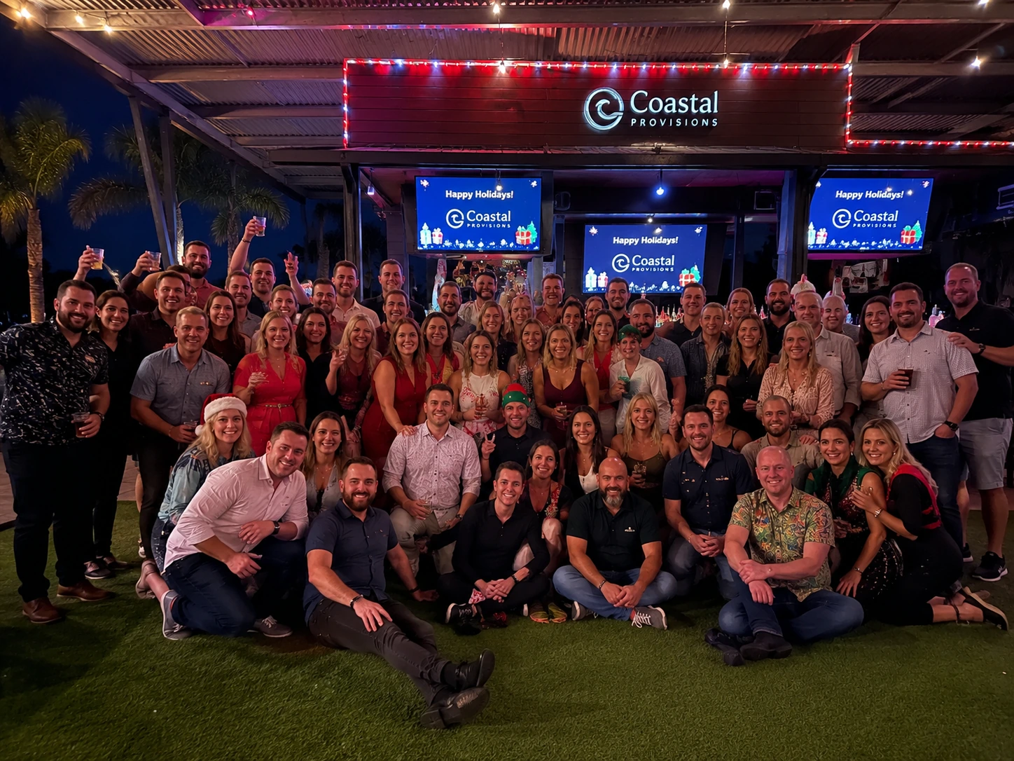 Company holiday celebration at Celebration Park Naples
