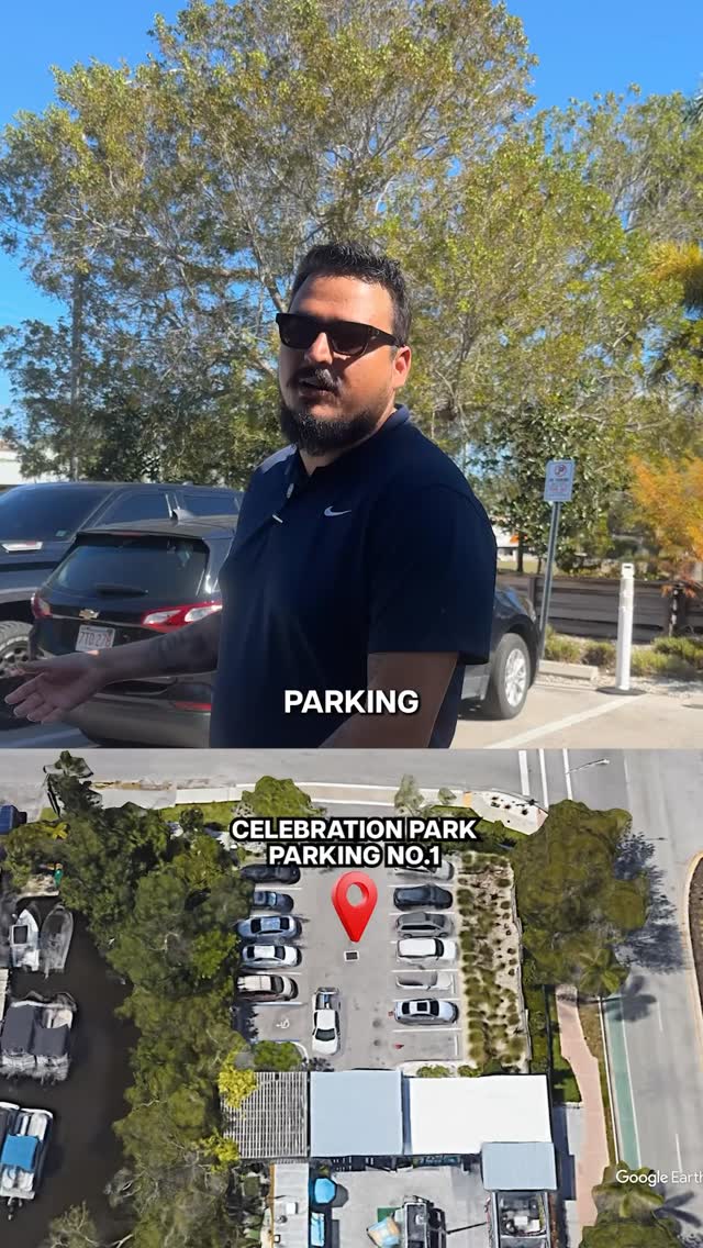 Instagram reel: parking at Celebration Park Naples is easy