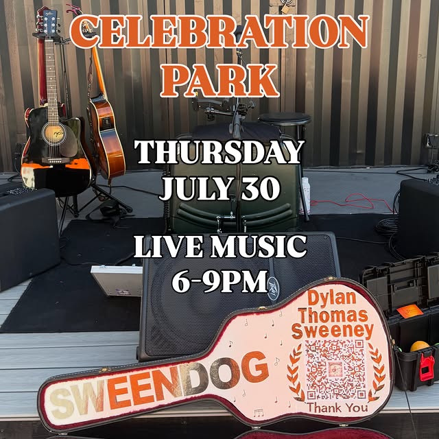 Live music tonight from 6 to 9 pm at Celebration Park Naples