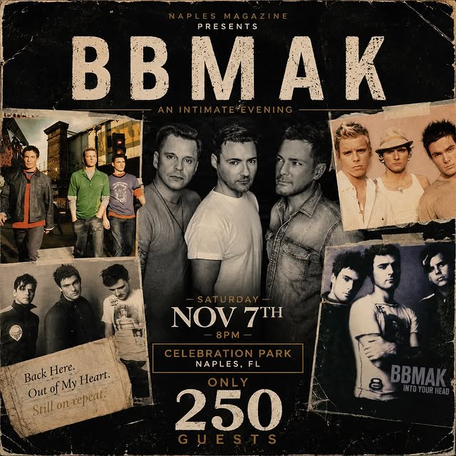 An Intimate Evening With BBMAK at Celebration Park Naples on November 7
