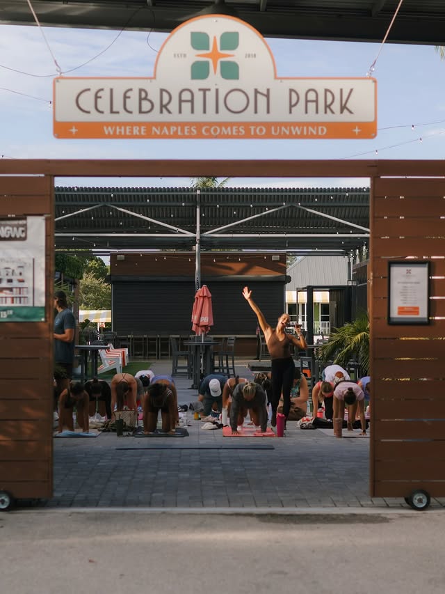 Pilates in Paradise wellness morning at Celebration Park Naples
