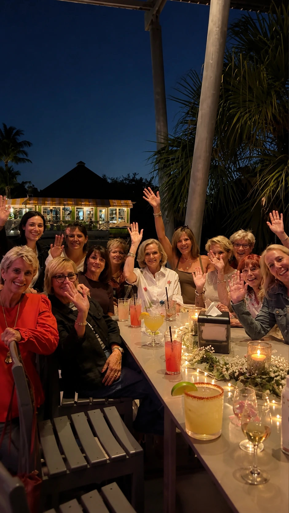 Waterfront backdrop for rehearsal dinner at Celebration Park Naples