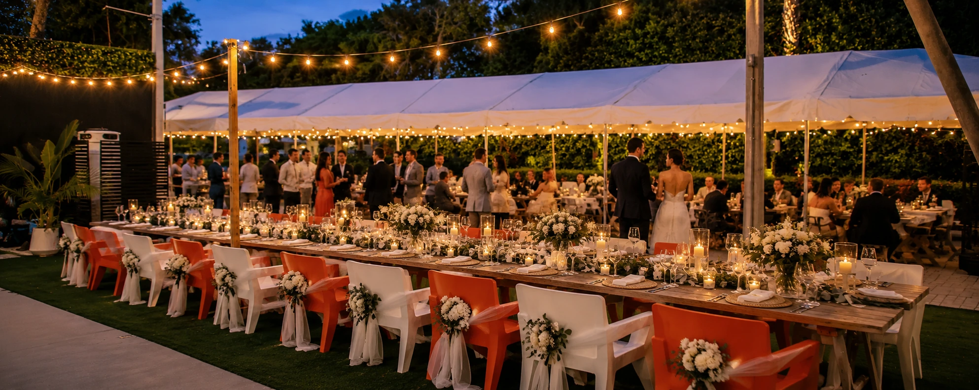 Luxury wedding reception at Celebration Park Naples